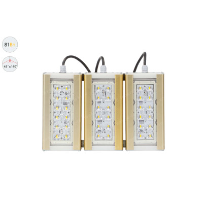 Магистраль GOLD, универсальный U-3, 81 Вт, 45X140°, светодиодный светильник