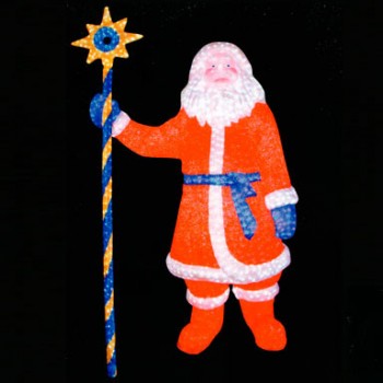 Светящаяся акриловая фигура "Дед Мороз"